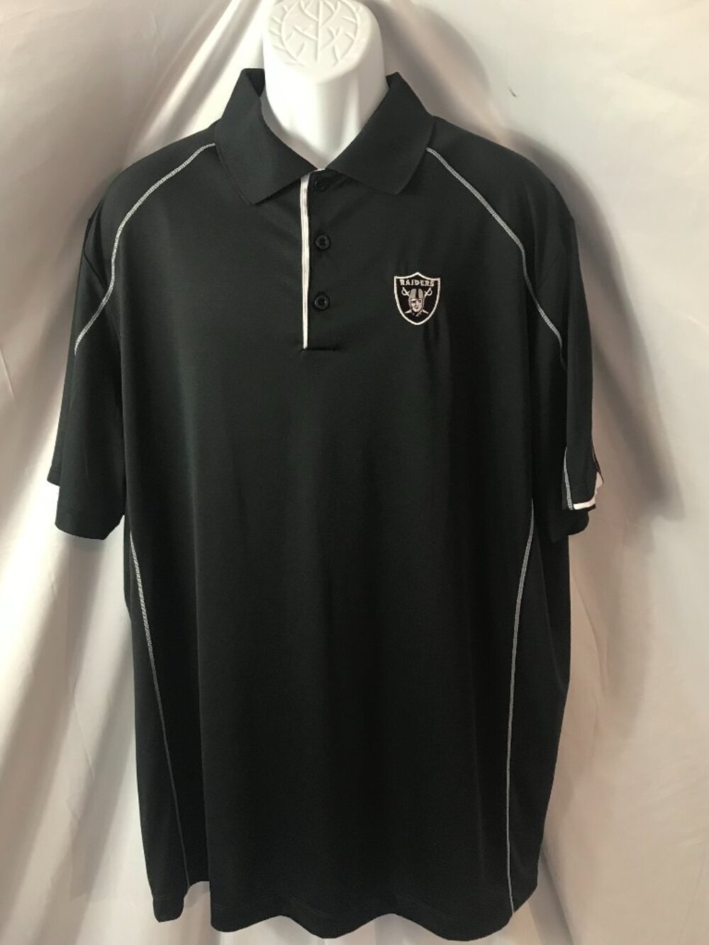 Nike Las Vegas Raiders NFL Activewear Athletic Sport Cut Polo Shirt